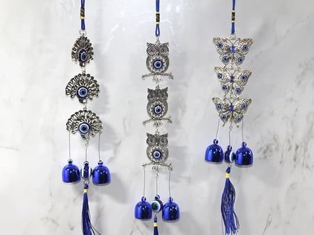 Metal Nazar Boncuğu Çan Alk3502