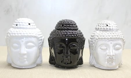 Seramik Buda Büstü Buhurdanlık Alk4447