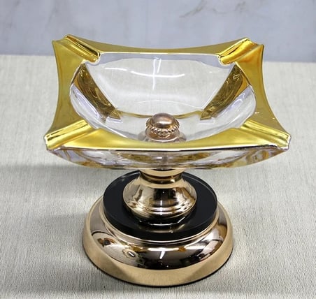 Metal Ayaklı Cam Küllük Alk4881