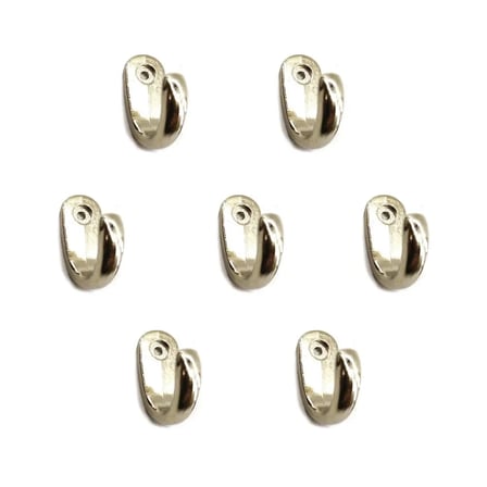 Büyük Tekli Fincan Askı, Dekor Askısı - Nikel, 12x23x30 Mm
