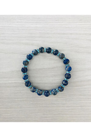 MK TASARIM Gerçek Lapis Lazuli Taşı Bileklik MK100154