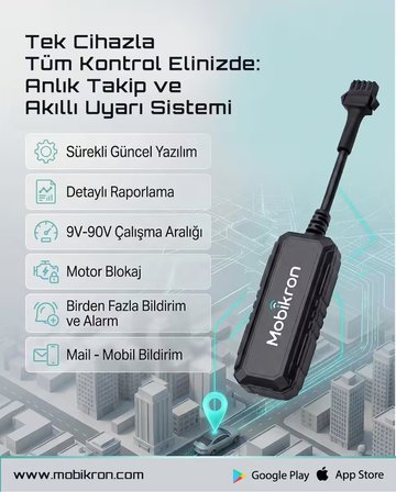 MK190-1 2026 Nesil Araç Takip Cihazı - 12 Ay Hat+Server Dahil - Uzaktan Motor Blokajlı Tak Çalıştır