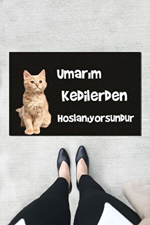 Umarım Kapı Önü Paspası Dekoratif Kapı Paspası Dış Mekân Paspas Ev İçi Paspası 45x70cm