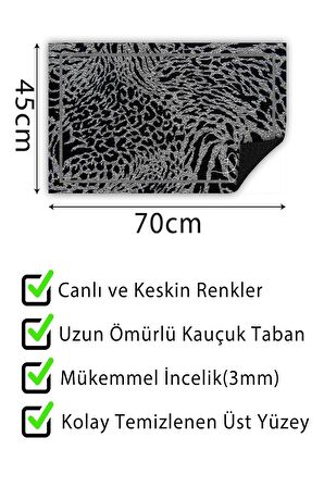 Kapı Önü Paspası Dekoratif Kapı Paspası Dış Mekân Paspas Ev İçi Paspası 45x70cm