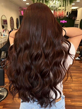 Mikro Kaynak Wavy (0.8 gr) Kahve Kızıl 50 Adet 70 cm Yeni Nesil Saç Kaynak  MK567