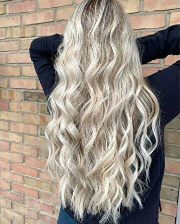 Mikro Kaynak Wavy (0.8 Gr) İnci Sarısı 50 Adet 70 Cm Yeni Nesil Kaynak Saç MK636