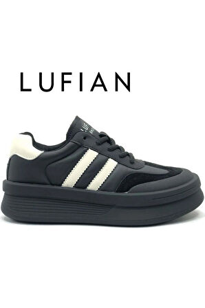 Lufian 122230019 Chrıstına Sneaker Unisex Deri Spor Ayakkabı SİYAH
