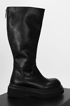 Edna Kadın Deri Bot Siyah