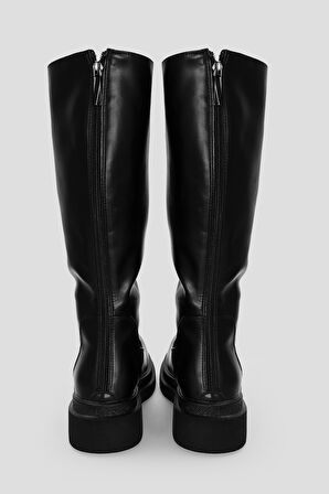 Edna Kadın Deri Bot Siyah