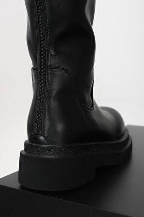 Edna Kadın Deri Bot Siyah