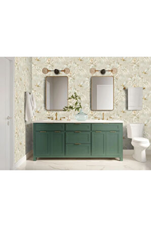 Papağan ve Tropikal Bitkili Trend Duvar Kağıdı 9905-2: Krem | Ce, Iso 9001, Iso 10002, Iso 14001