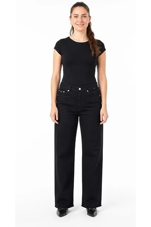 M1010152-A3801 Malibu Black Classic Denim Jean Kadın Kot Pantolon SİYAH
