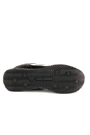 101-24985-m Santiago Deri Sneaker Erkek Spor Ayakkabı Siyah-beyaz