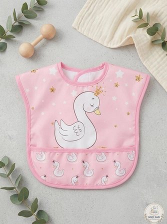 Gökçe Baby 2'lü Set Kısa Kollu Bağlamalı Ayarlanabilir Sıvı Geçirmez Aktivite ve Mama Önlüğü
