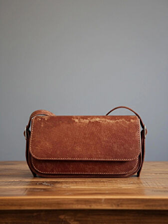 Süet Kadın El Çantası & Omuz Çantası Ayarlanabilir Askılı