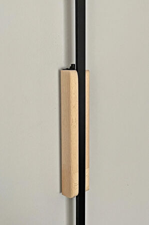 Pilli Kılıç Aplik Gece Lambası Ahşap Kasa Natürel Renk 2 Adet (70 cm)