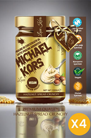 Love Michael Kors Praline Dı Cioccolato Al Latte Praline Assortite Krokan Fındık Ezmesi 330gx4