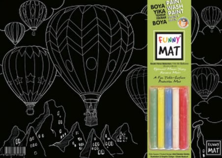 Funny Mat Black (Tebeşirli) Sıcak Ha Bnu 25X35 Cm