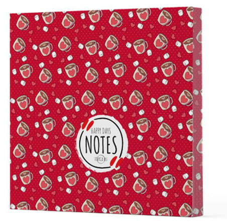 Kahve 9 - Çizgisiz Yan Boyamalı Defter