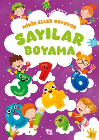 Minik Eller Boyuyor – Sayılar Boyama Kitabı (Örnek li)