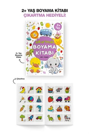 Çıkartmalı Boyama Kitabı  2 Yaş +