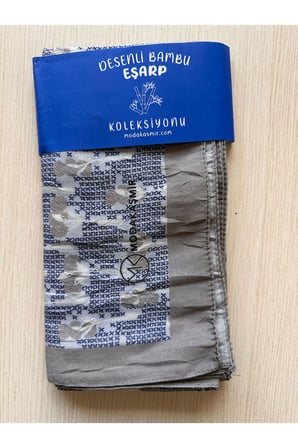 Çiçek Baharı Desen Bambu Eşarp