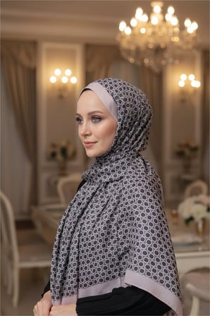 Circle MK Desen Pamuklu Şal