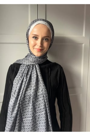 Circle MK Desen Pamuklu Şal
