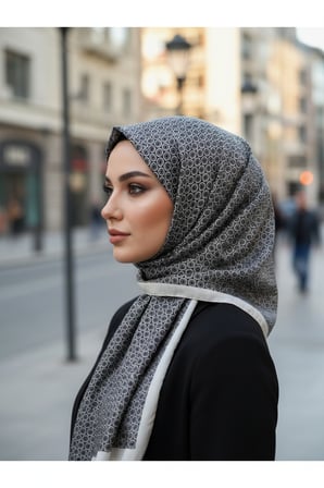 Circle MK Desen Pamuklu Şal