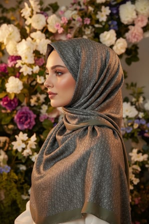 Circle MK Desen Pamuklu Şal