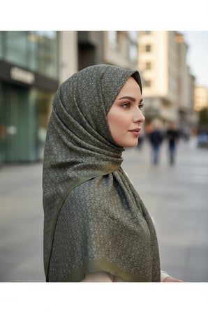 Circle MK Desen Pamuklu Şal