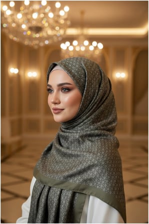 Circle MK Desen Pamuklu Şal