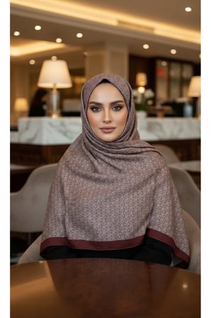 Circle MK Desen Pamuklu Şal
