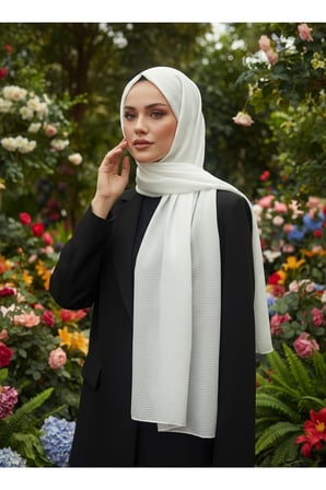 Moda Kaşmir Misto Çizgili Pamuklu Şal