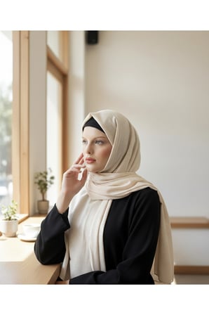 Moda Kaşmir Misto Çizgili Pamuklu Şal