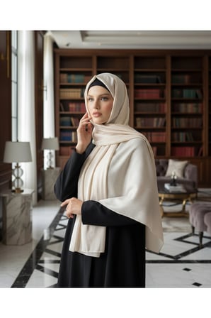 Moda Kaşmir Misto Çizgili Pamuklu Şal