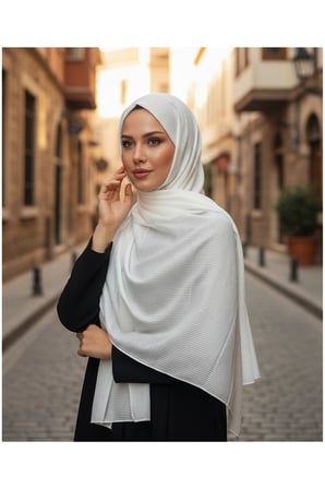 Moda Kaşmir Misto Çizgili Pamuklu Şal