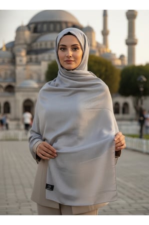 Moda Kaşmir Misto Çizgili Pamuklu Şal