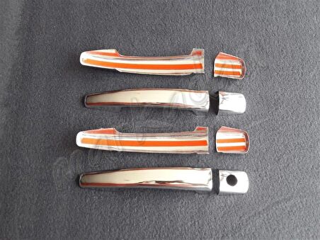 Markadan Citroen C4 Picasso Krom Kapı Kolu 2006-2013 4 Kapı Paslanmaz Çelik