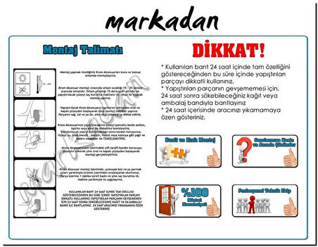Markadan Citroen C3 Krom Bagaj Alt Çıta 2009-2016 Paslanmaz Çelik