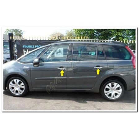 Markadan Citroen C4 Picasso Krom Kapı Kolu 2013 Sonrası 4 Kapı Paslanmaz Çelik