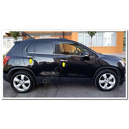 Markadan Chevrolet Trax Krom Kapı Kolu 2012 Sonrası 4 Kapı Paslanmaz Çelik