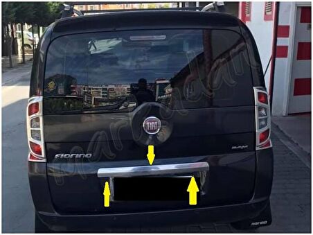 Markadan Fiat Fiorino Krom Bagaj Çıtası 2008-2016 Tek Kapı Paslanmaz Çelik