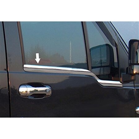 Markadan Ford Connect Krom Cam Çıtası 2002-2014 2 Parça Paslanmaz Çelik