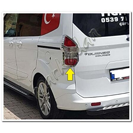 Markadan Ford Tourneo Courier Krom Stop Çerçevesi 2014 Sonrası 2 Parça Abs Krom