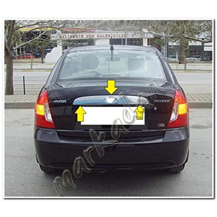 Markadan Hyundai Accent Era Krom Bagaj Çıtası 2005-2011 Paslanmaz Çelik