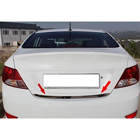 Markadan Hyundai Accent Blue Krom Bagaj Alt Çıta Paslanmaz Çelik