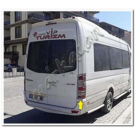 Markadan Mercedes Sprinter Krom Stop Çerçevesi 2006-2018 2 Parça Abs Krom