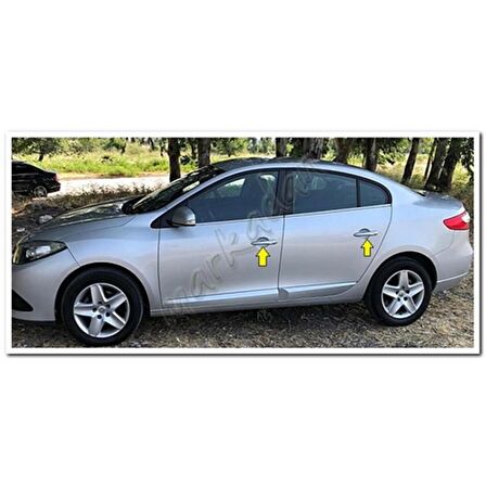 Markadan Renault Fluence Krom Kapı Kolu 2010-2016 4 Kapı Paslanmaz Çelik