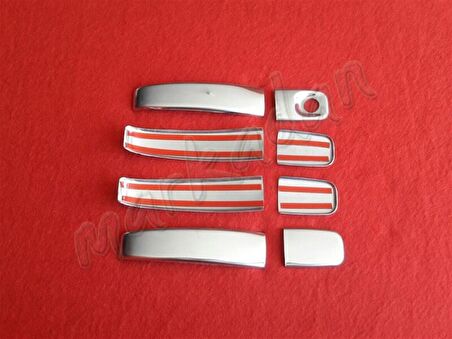Markadan Renault Trafic Krom Kapı Kolu 2001-2014 4 Kapı Paslanmaz Çelik